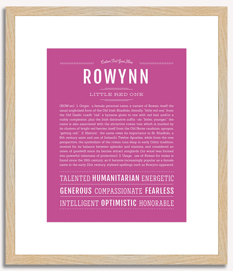 Rowynn | Name Art Print