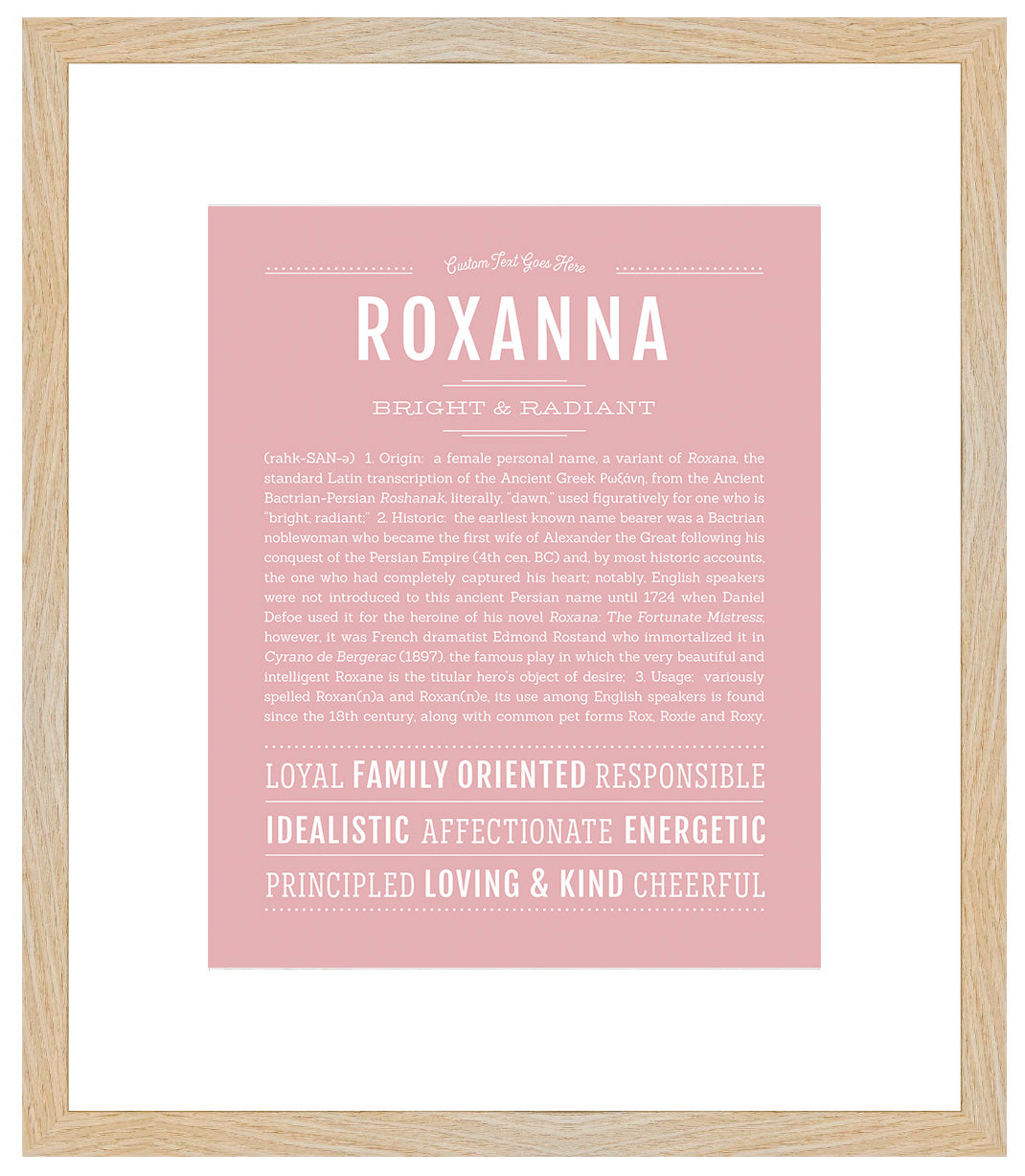 Roxanna | Name Art Print