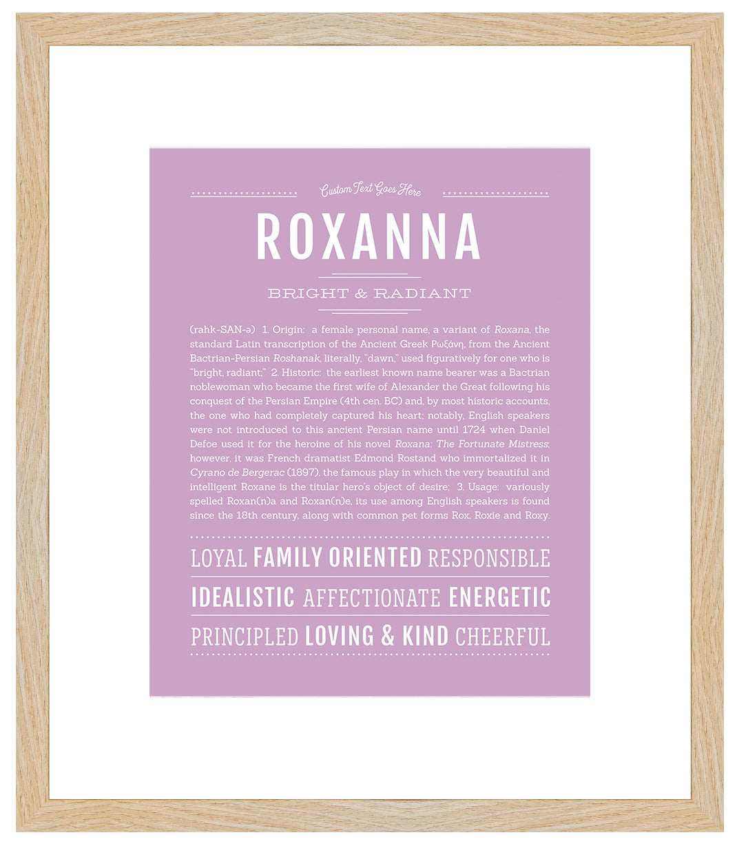 Roxanna | Name Art Print