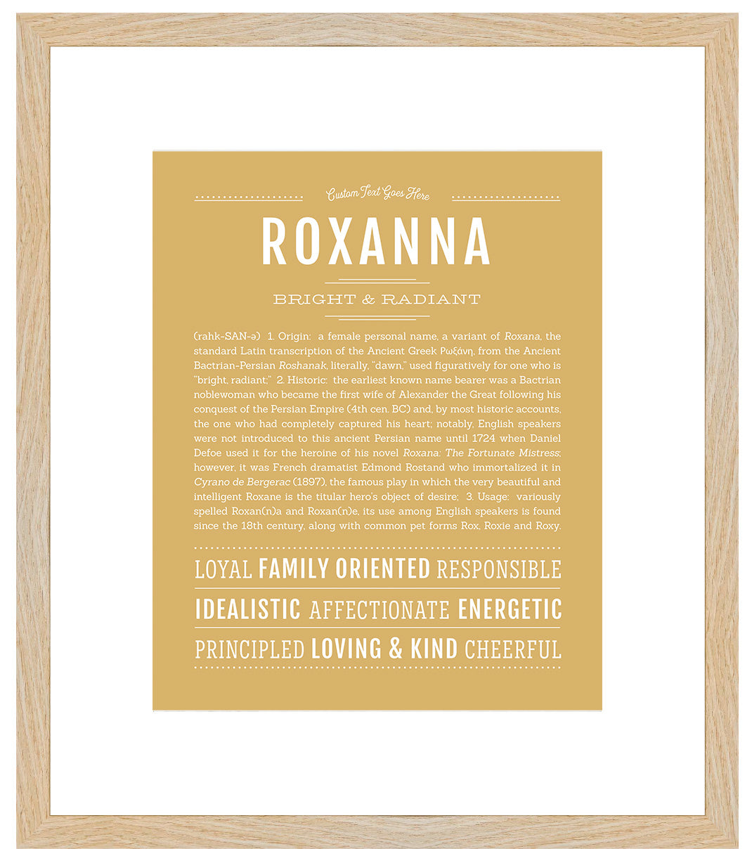 Roxanna | Name Art Print