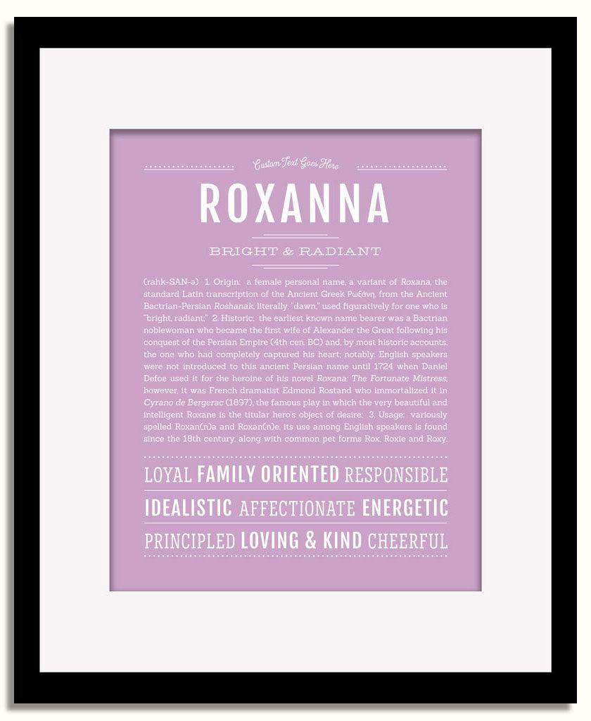 Frame Options | Lilac | Black Frame, Matted