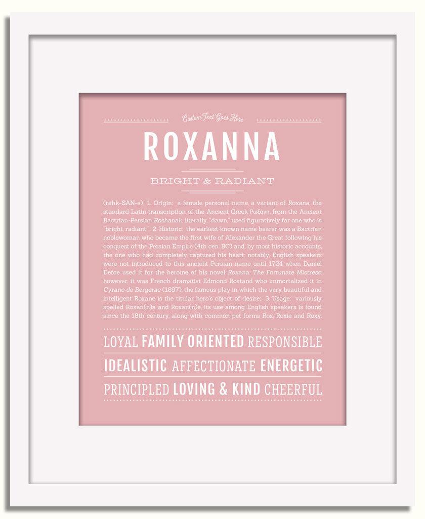 Frame Options | Dusty Rose | White Frame, Matted