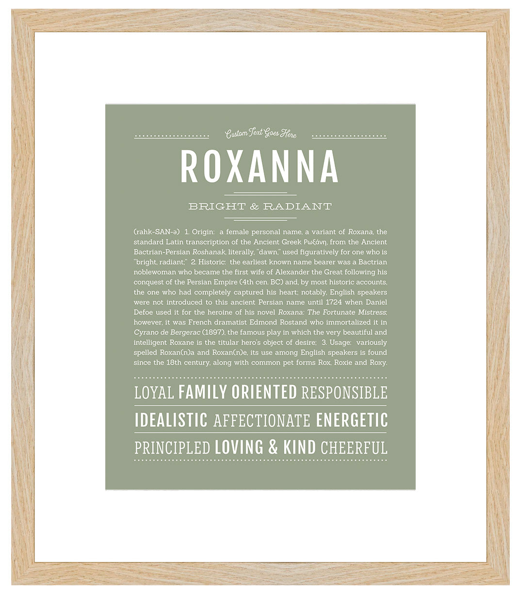 Roxanna | Name Art Print