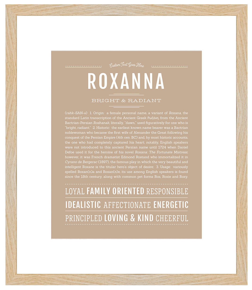 Roxanna | Name Art Print