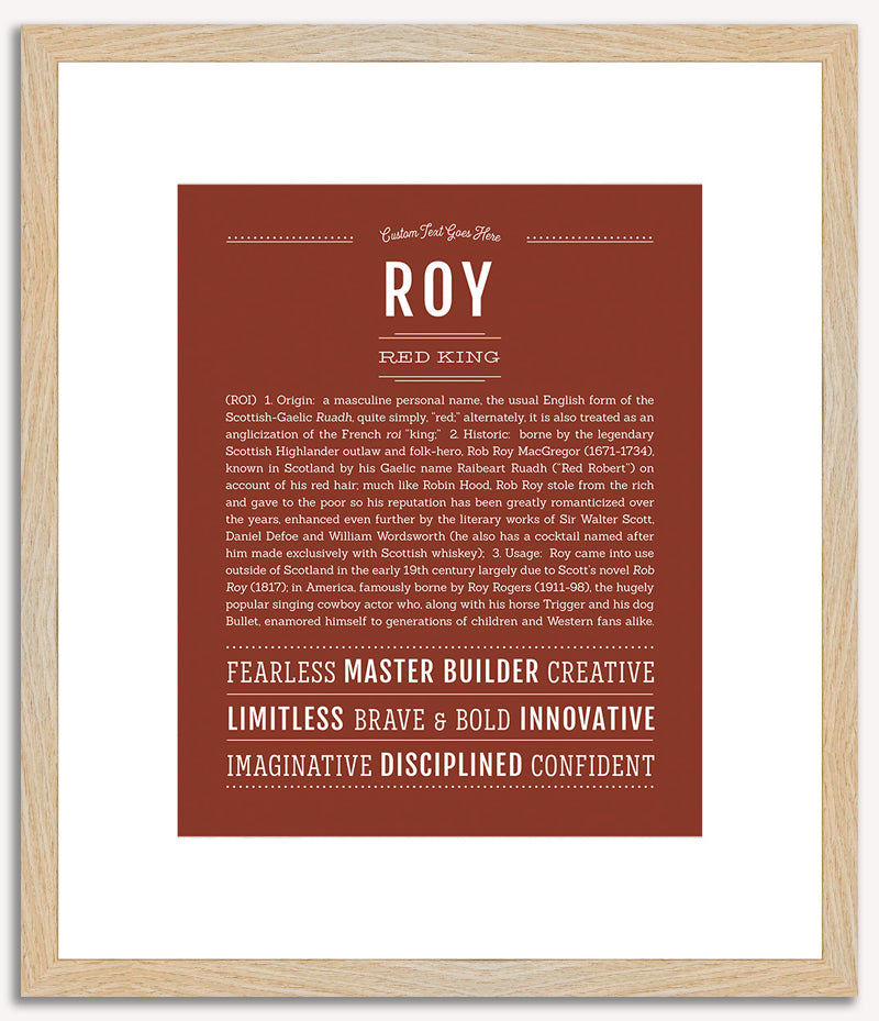 Roy | Name Art Print