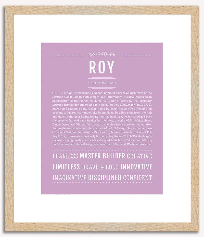 Roy | Name Art Print