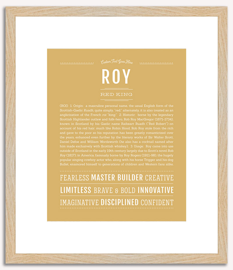 Roy | Name Art Print