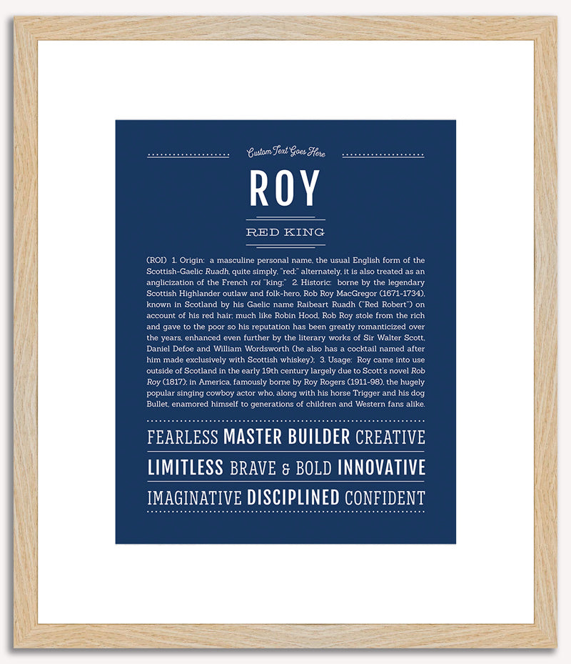 Roy | Name Art Print