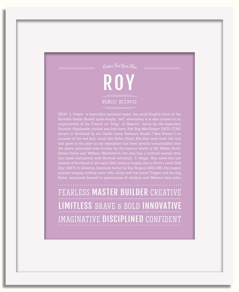 Frame Options | Lilac | White Frame, Matted