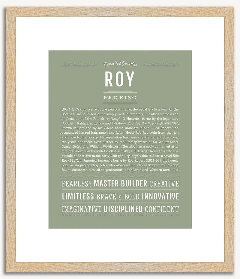 Roy | Name Art Print