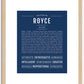 Royce (male) | Name Art Print