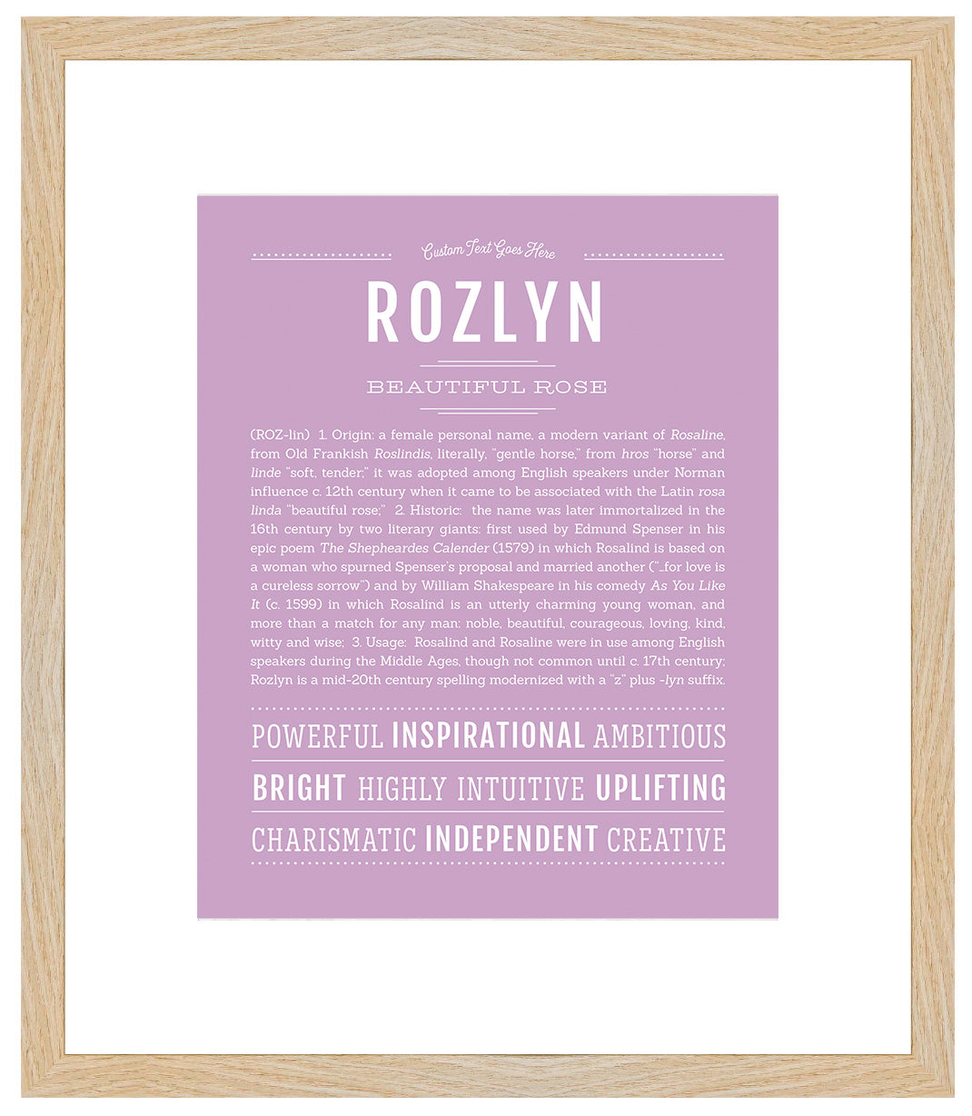 Rozlyn | Name Art Print