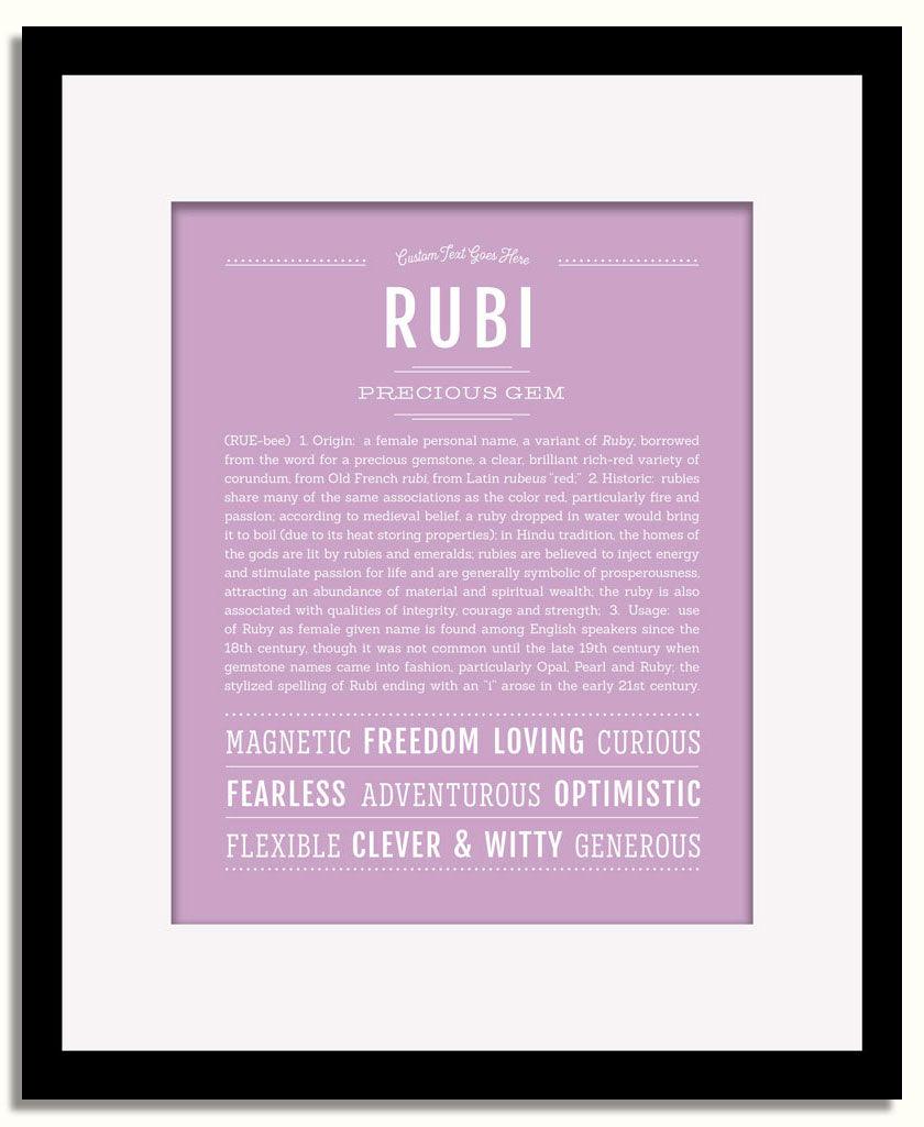 Frame Options | Lilac | Black Frame, Matted