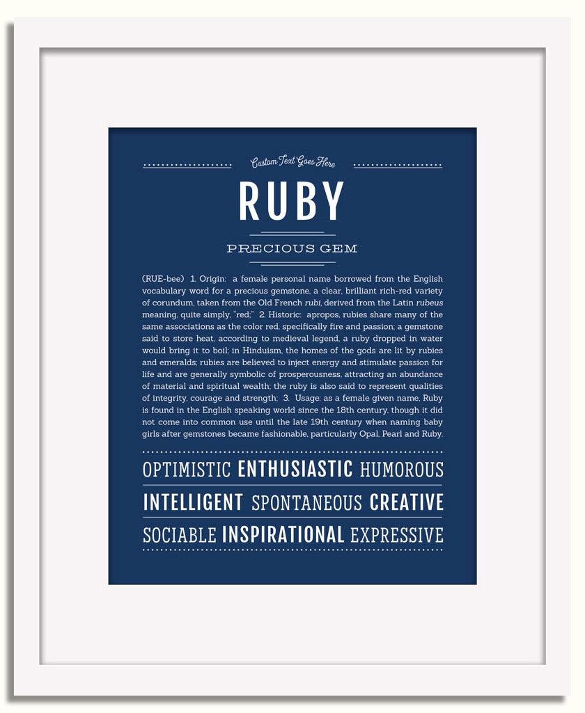 Ruby | Name Art Print – Name Stories