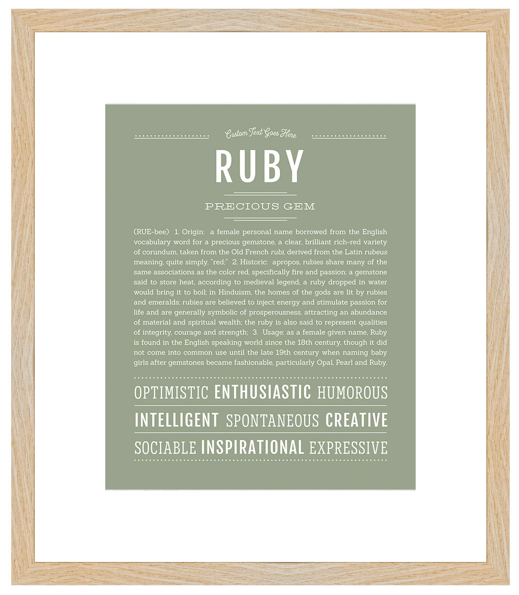 Ruby | Name Art Print