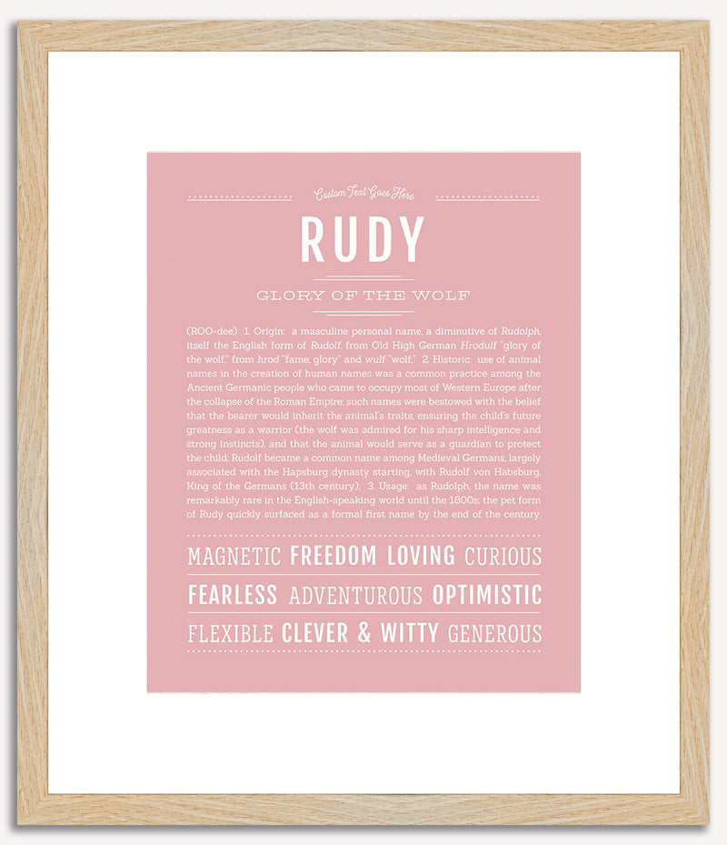 Rudy | Name Art Print