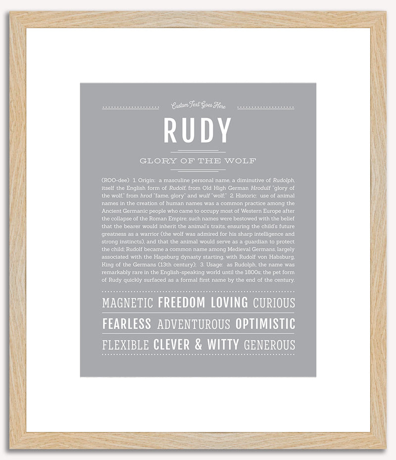 Rudy | Name Art Print