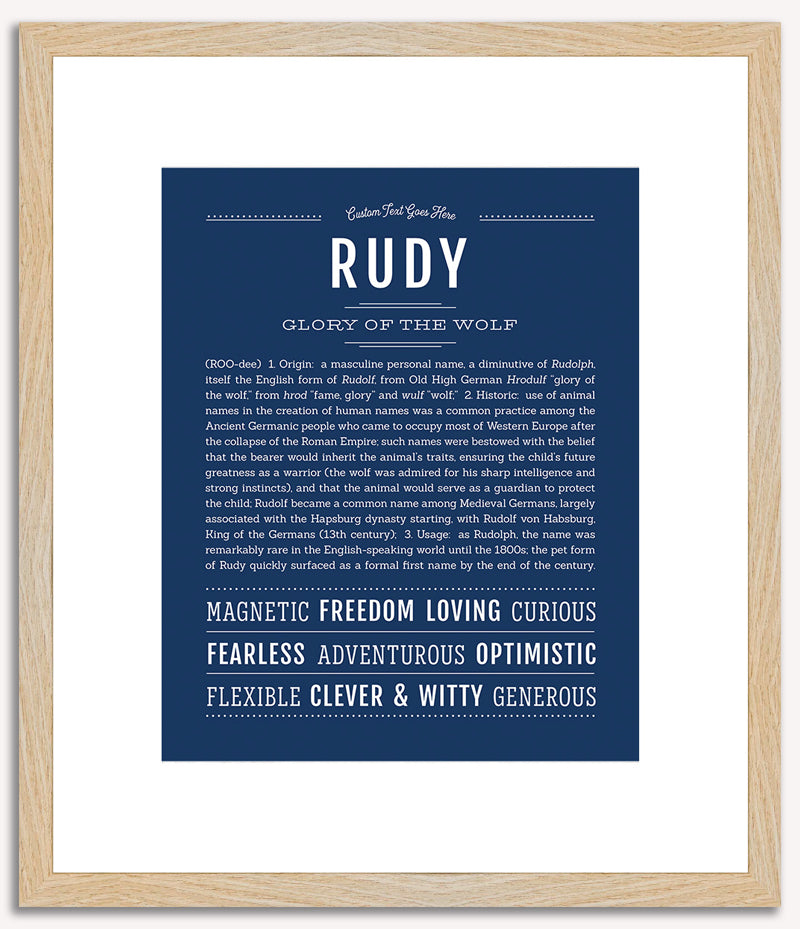 Rudy | Name Art Print