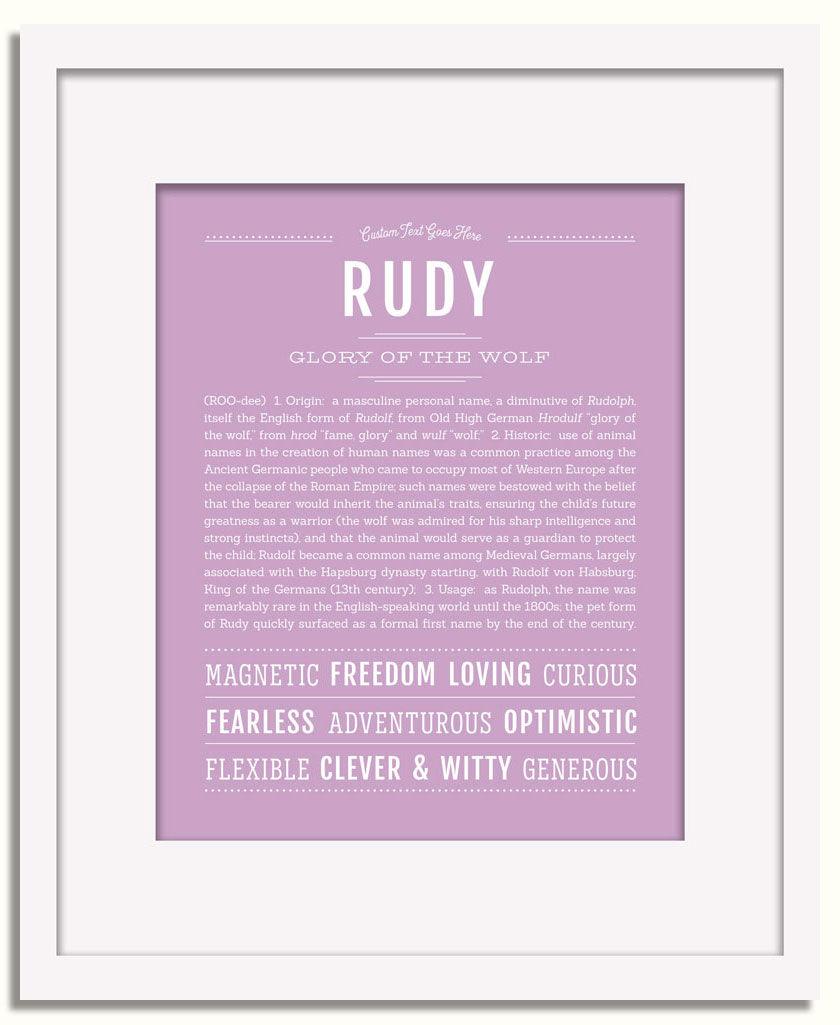 Frame Options | Lilac | White Frame, Matted