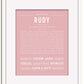 Frame Options | Dusty Rose | White Frame, Matted