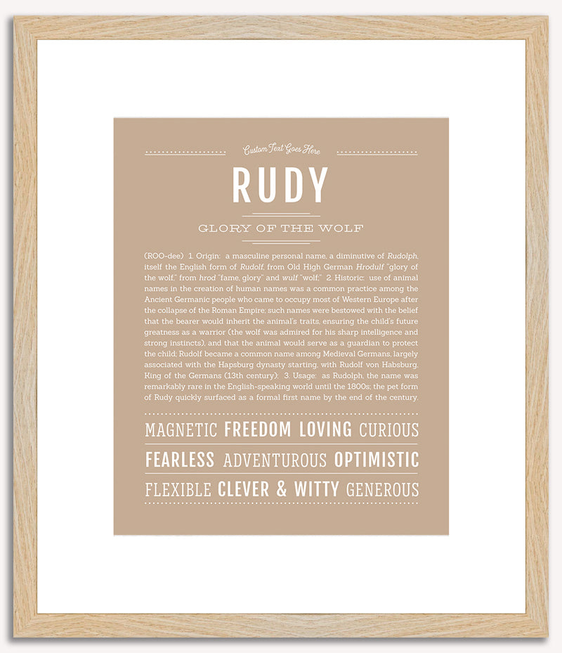 Rudy | Name Art Print