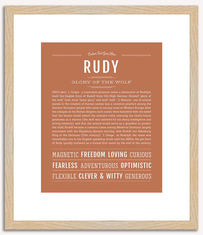 Rudy | Name Art Print