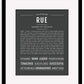 Rue | Name Art Print
