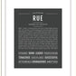 Rue | Name Art Print