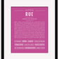 Rue | Name Art Print