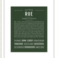 Rue | Name Art Print