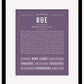 Rue | Name Art Print