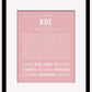 Rue | Name Art Print