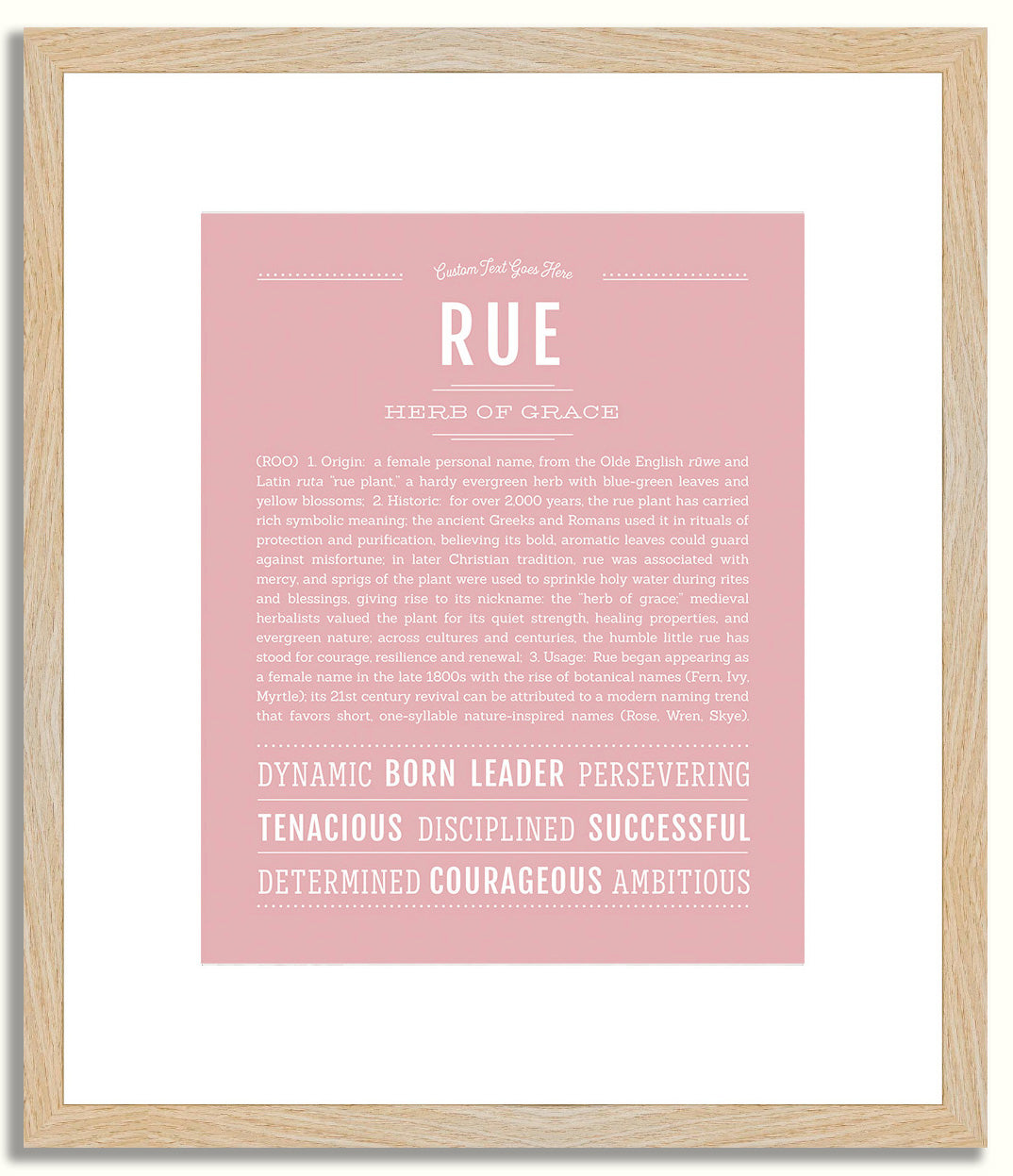 Rue | Name Art Print
