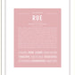 Rue | Name Art Print