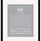 Rue | Name Art Print