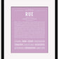 Rue | Name Art Print