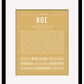 Rue | Name Art Print