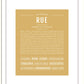 Rue | Name Art Print