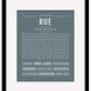 Rue | Name Art Print