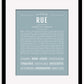 Rue | Name Art Print