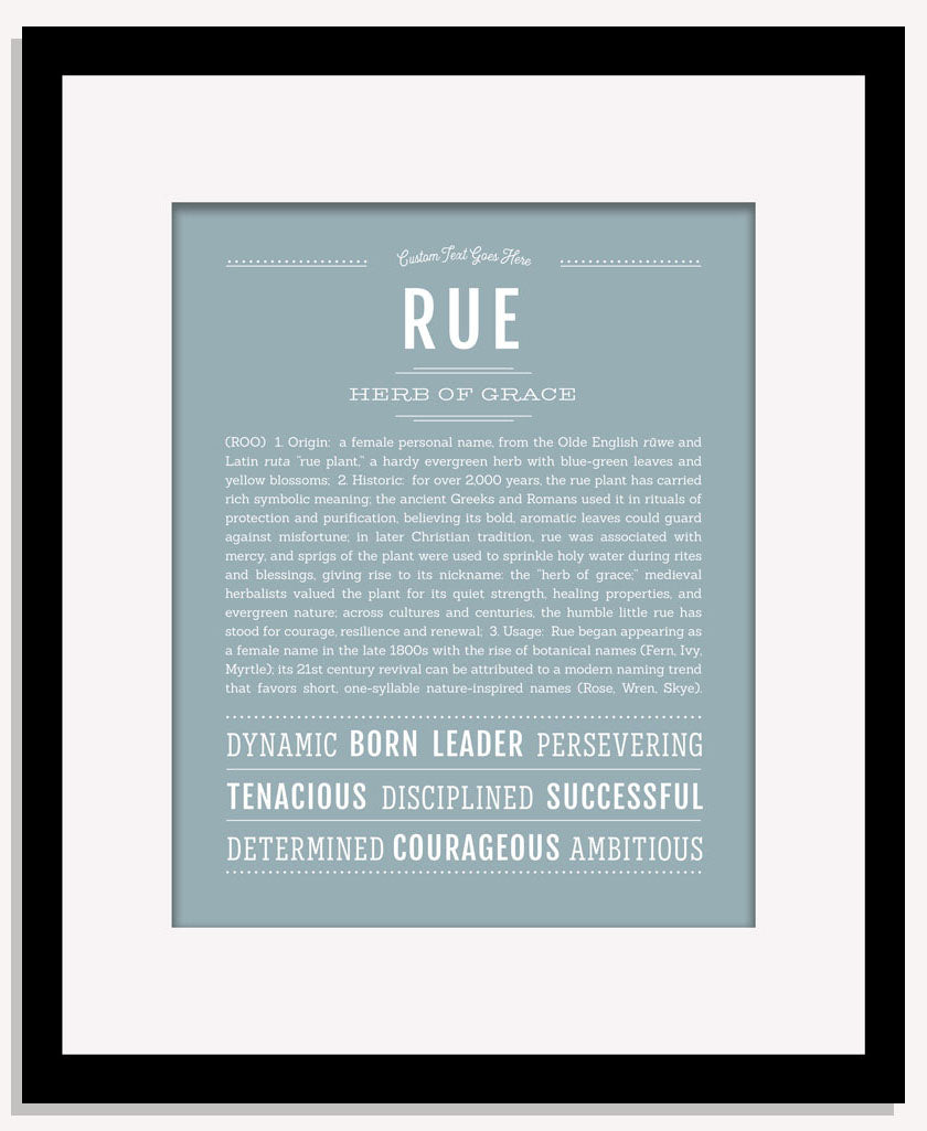 Rue | Name Art Print
