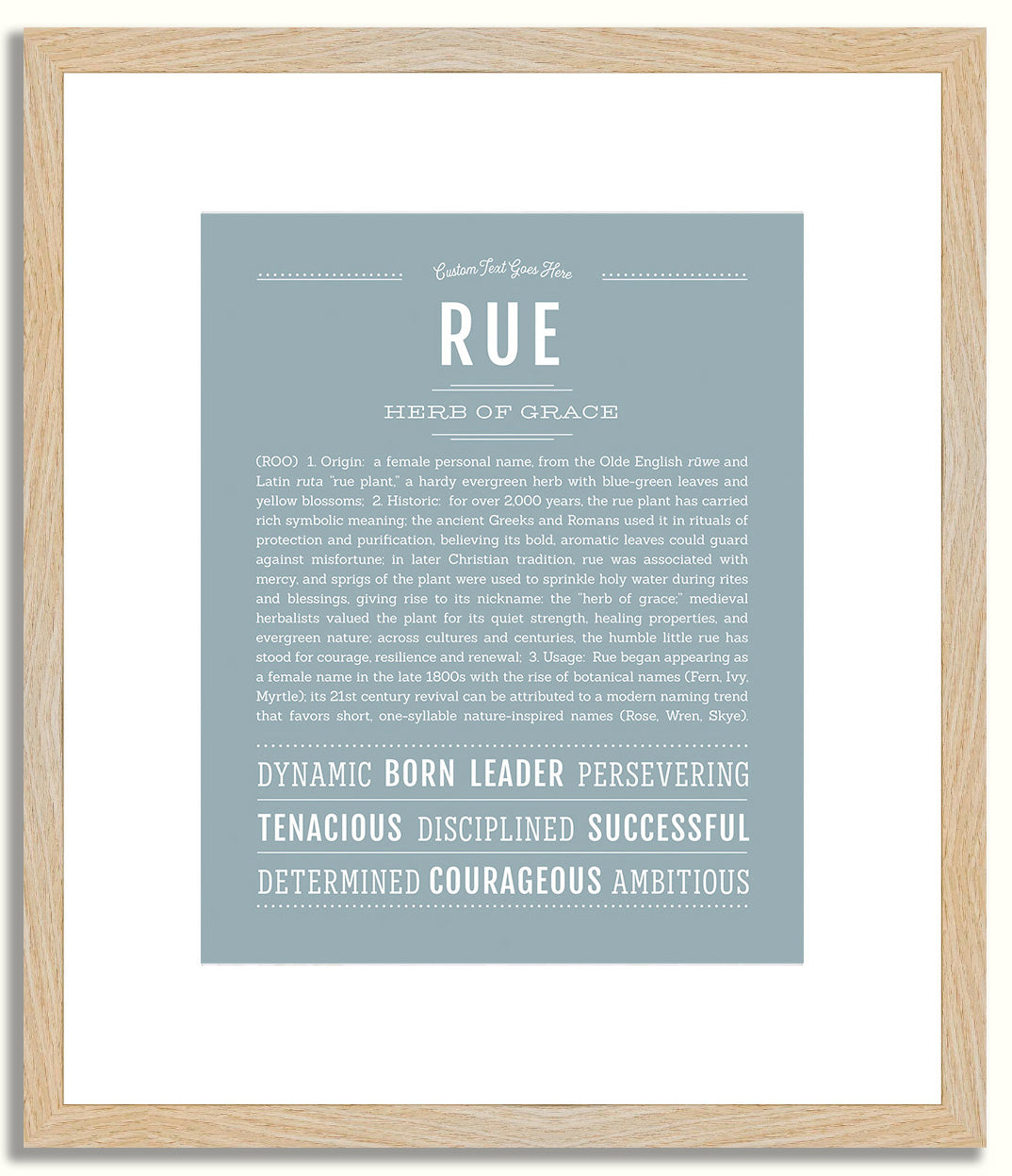 Rue | Name Art Print