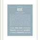 Rue | Name Art Print