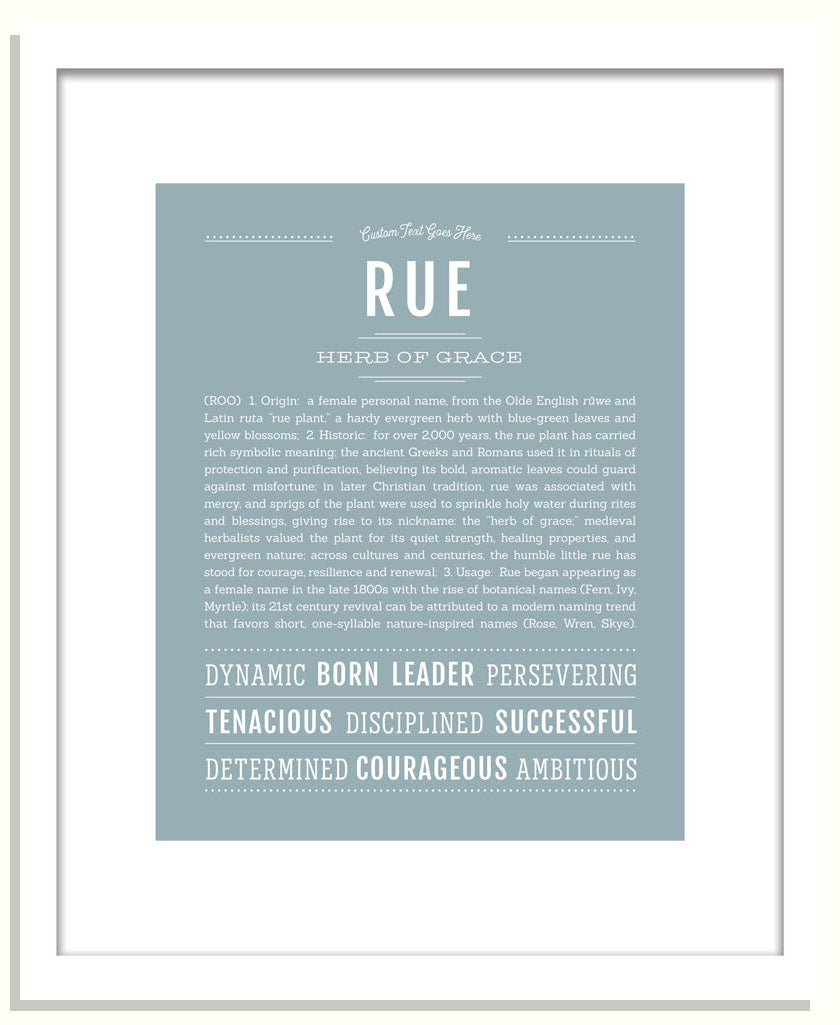 Rue | Name Art Print