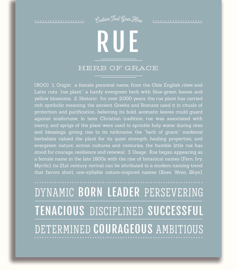 Frame Options | Powder Blue | White Frame, Matted