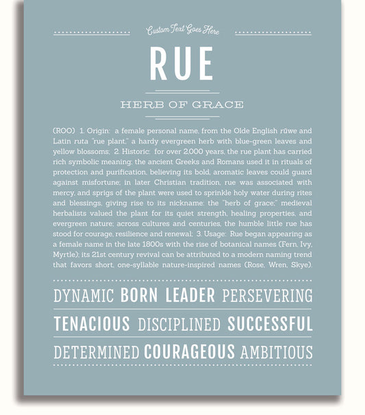 Frame Options | Powder Blue | White Frame, Matted