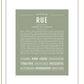 Rue | Name Art Print
