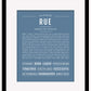 Rue | Name Art Print
