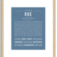 Rue | Name Art Print