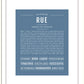 Rue | Name Art Print